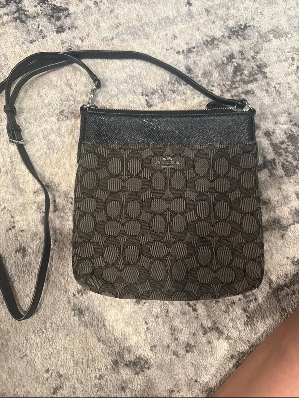 Coach Signature Monogram Crossbody Bag